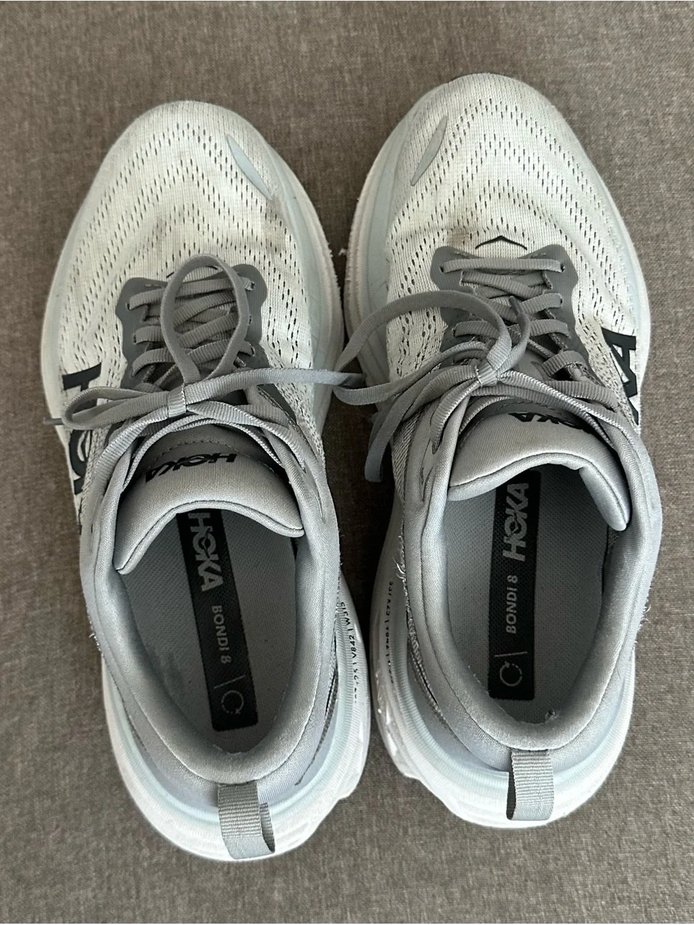 Men’s Hoka Bondi 8 Gray